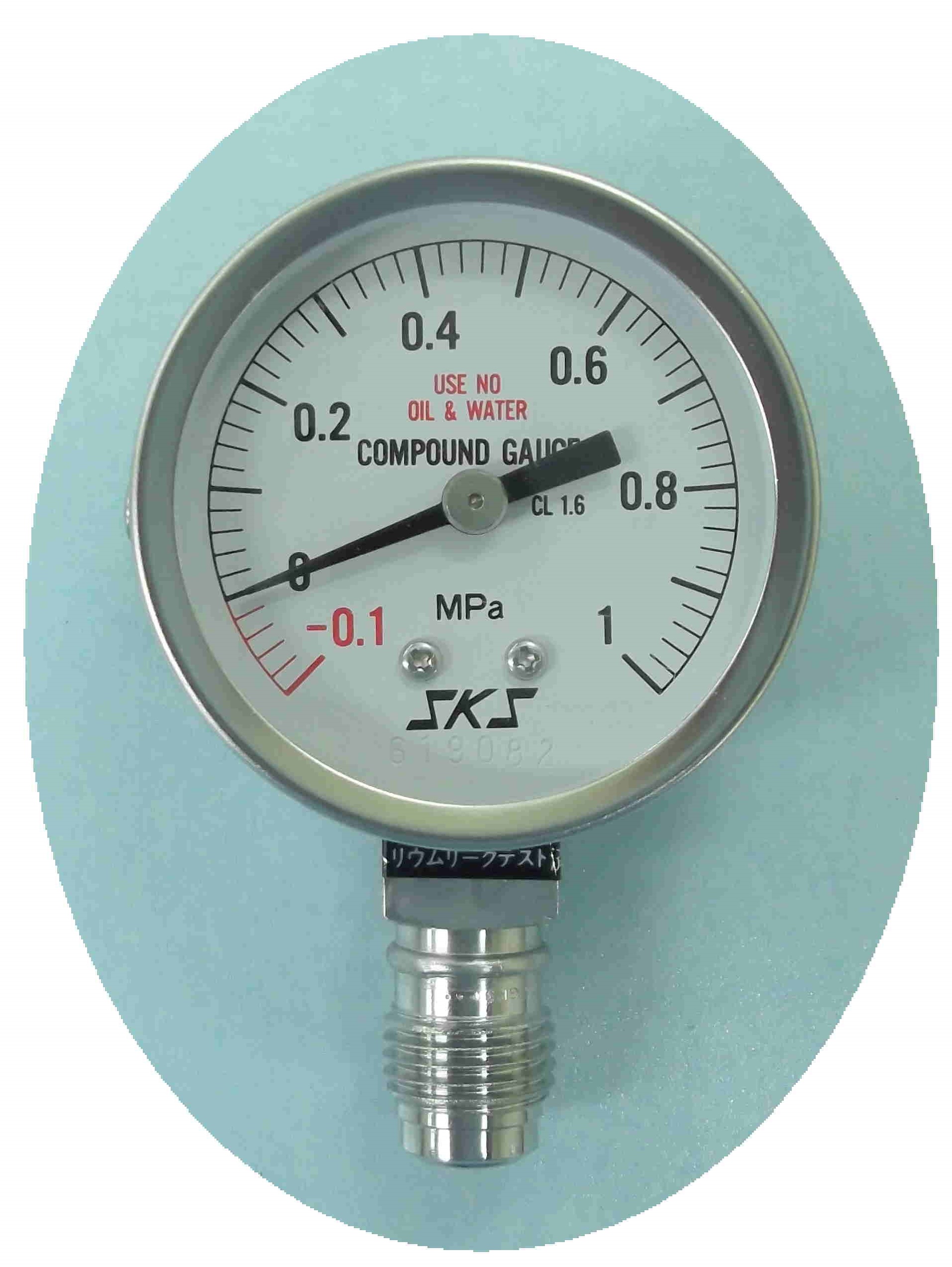 第一計器製作所 MPPプラ密閉型圧力計(要部SUS S-BU1/2-100:3MPA-